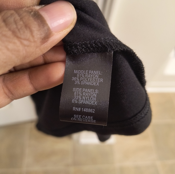 Skater Dress - Luxe Ponte Coated Black - Picture 5 of 10